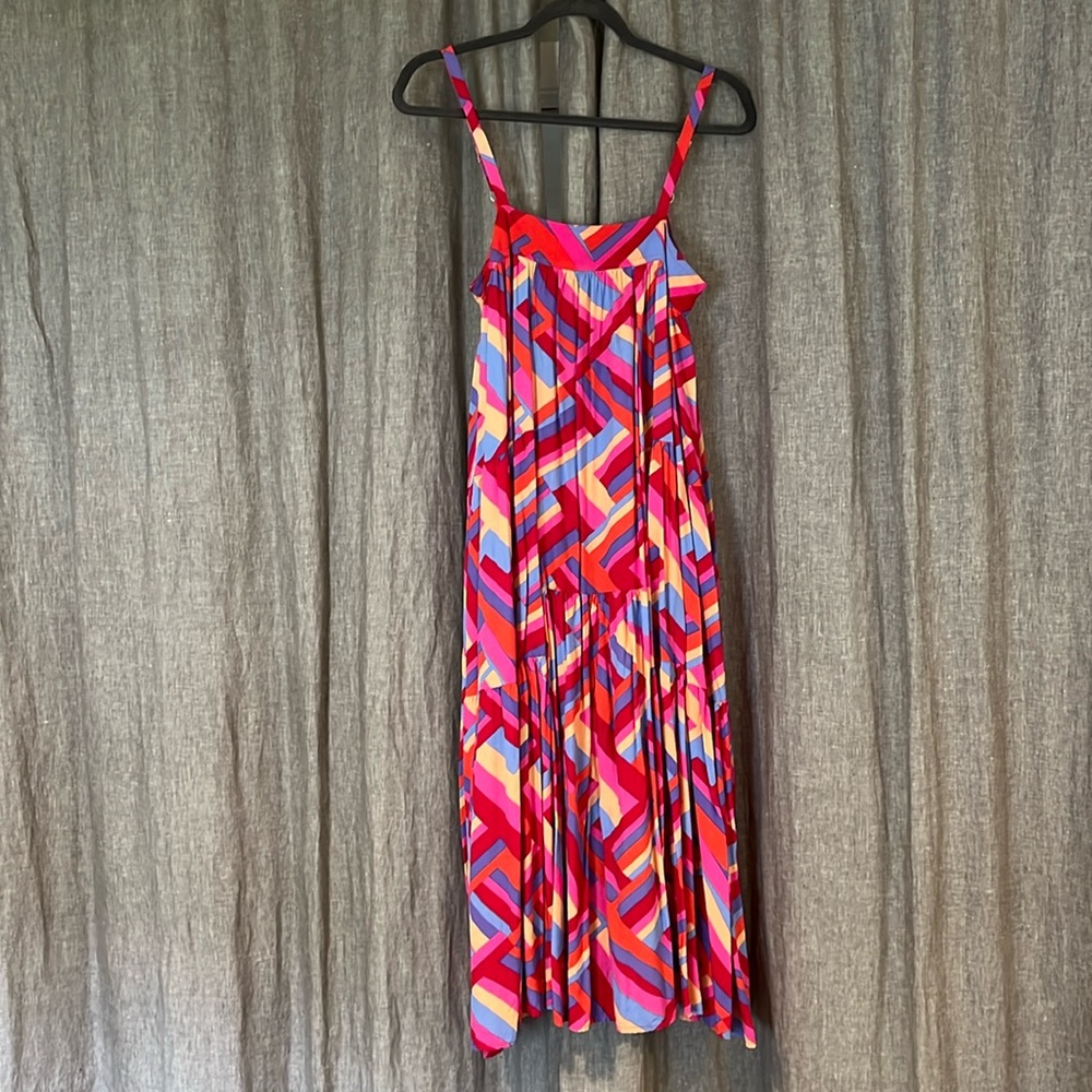 Abel The Label Anthropologie multicolor maxi dress with pockets